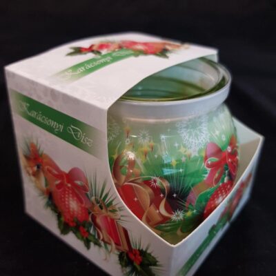 Illatgyertya poharas Karácsonyi Dísz 70g (49)